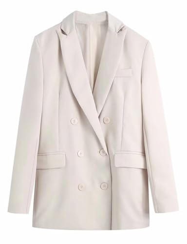 Manteau costume double boutonnage : veste bureau chic