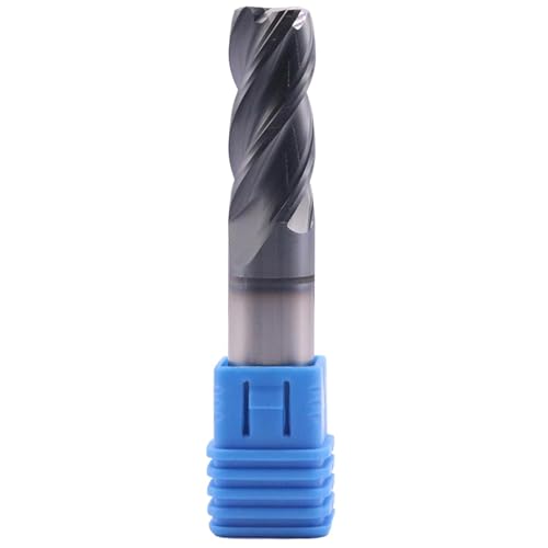 Image of 1 /2 inch 4 Flute Solid Carbide End Mill, 0.03 inch Corner Radius, AlTiN Coated | 30 Degree Helix, 1 /2 inch Cutting Diameter, 1 /2 inch Shank Diameter, 1-1 /4 inch Length of Cut, 3 inch Overall Length