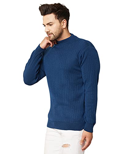 Image of Kvetoo Men High Neck Full Sleeve Winter Woolen Sweater