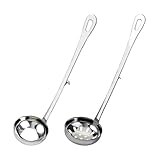 Photo Gallery verdanverse 2 pezzi cucchiai servizio in acciaio con gancio manico per zuppe e hot pot cucchiaio colino per filtrare olio e scottatura per cucina ristorante e casa Photo Gallery verdanverse 2 pezzi cucchiai servizio in acciaio con gancio manico per zuppe e hot pot cucchiaio colino per filtrare olio e scottatura per cucina ristorante e casa