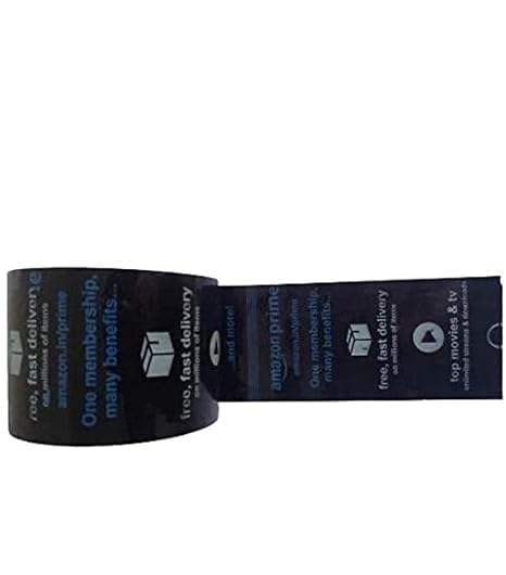 Image of bvslf Set of 3 / Self-Adhesive Amazon Branded Prime Packing Cello Tape, Industrial Packaging Tape Roll for E-Commerce Shipment, Box Packing Material, Office and Home use | 65 Meter Length, 3 inch Width