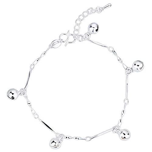 Bracelet cloche et chaîne de liaison réglable pour le style quotidien femme