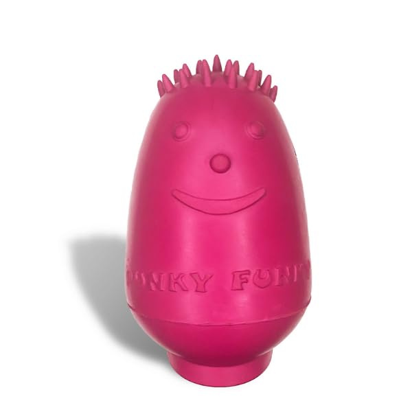 Juguete interactivo para perros medianos y grandes - Juguete para perros muy resistente - Fabricado con caucho natural (No tóxico) - Juguete para perros rellenable con comida - Indestructible