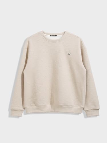 Sweat-shirt col rond homme coton manches longues vêtement automne