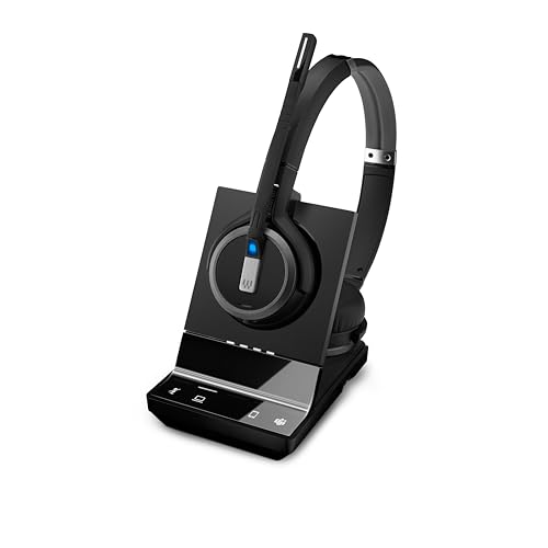 EPOS Impact SDW 5063T Wireless DECT Headset - EU/UK/AUS, Optimized for UC and Microsoft Teams, Triple Connectivity