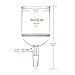 StonyLab Borosilicate Glass Buchner Filtering Funnel with Coarse Frit(G1), 94mm Inner-Diameter, 100mm Depth, with 24/40 Standard Taper Inner Joint and Vacuum Serrated Tubulation (500ml)