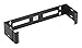 Hoffman E19HPM2U Hinged Wall-Mount Panel, 2U, Steel, 19", Black
