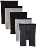 Hanes Ultimate Men's 5-Pack Assorted Long Leg Boxer with ComfortFlex Waistband Briefs, X-Large