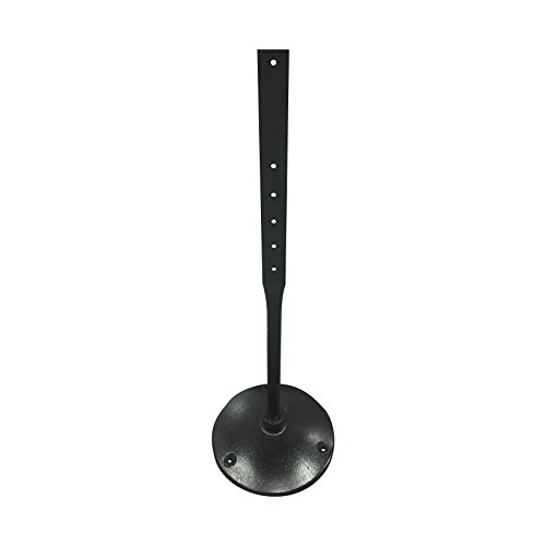 SmartSign cast iron sign base with post and bolts