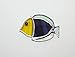 Yellow and Purple Tropical Fish Handmade Stained Glass Sun Catcher Ornament