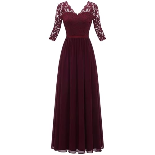 Robe d'été longue avec col en V pour masquer les imperfections avec chic