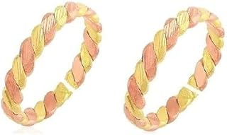 Twisted Band Toe Rings for Women, Adjustable Size, Contemporary Fashion, Set of 2,-picture-45