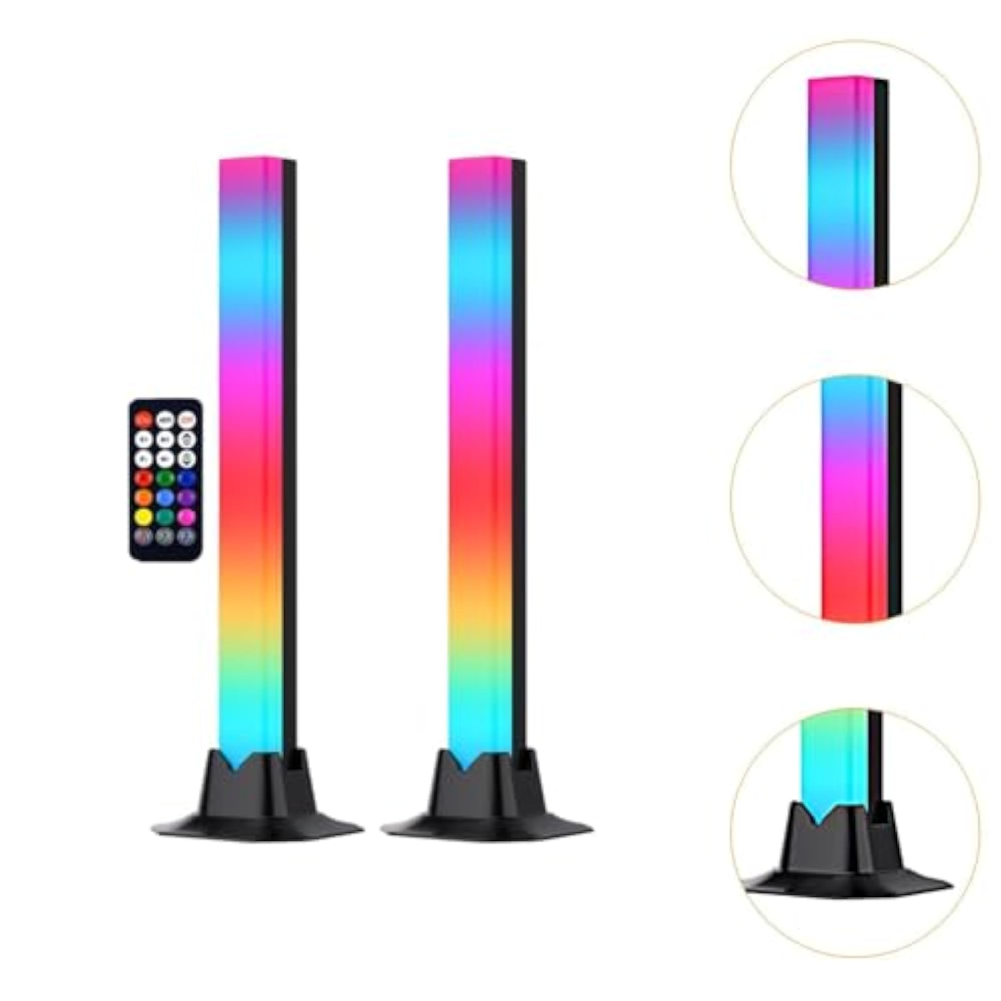 2Pcs RGB Light Bar Gaming Backlight, Color Changing