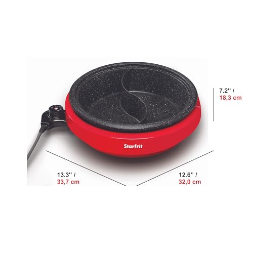 Starfrit The Rock Dual-Sided Electric Hot Pot - 3L - Rock.Tec Non-Stick - Variable Temperature Control - 1200W by Starfrit - Image 2