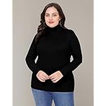COOTRY Women’s Plus Size Turtleneck Mock Neck Tops Long Sleeve Lightweight Slim Fitted Base Layer Shirts - Image 4