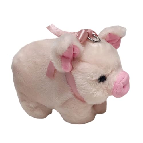 Sac bandoulière peluche cochon rose pour fille avec une capacité modérée au quotidien