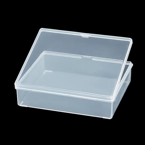 Image of 12 Pack Rectangular Clear Plastic Organizer Storage Box Containers (3.98 x 3.35 x 1.06 Inch) with Lid, Small Plastic Containers for Beads and More