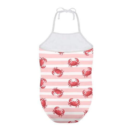 Image of ELEQIN Cartoon Animal Cute Girls One Piece Swimsuit Adjustable Swimwear for 3Y-10Y