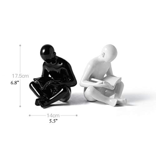 WUHE Fermalibri Fermalibri in Ceramica 2 Pezzi Art...