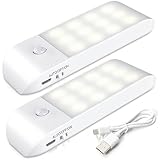 luz para interior armarios 💡[Luz suave] 12 LEDs proporcionan luces libres de deslumbramiento, brillantes y suaves para iluminar su camino en la noche. La luz suave hace que los ojos se sientan más cómodos en la oscuridad. Esta luz nocturna también se puede utilizar como una antorcha, por lo que siempre se puede recoger cuando se quiere ir al baño.
