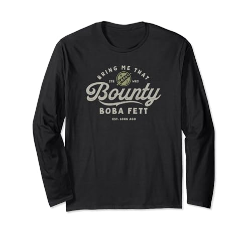 Star Wars long sleeve t-shirt noir imprimé The Book Of Boba Fett