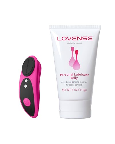 Image of LOVENSE Ferri Wearable Magnetic Panty Vibrator for Women + LOVENSE Personal Lubricant Privacy Water-Based lube Non-Sticky Lubrication for Men, Women and Couples