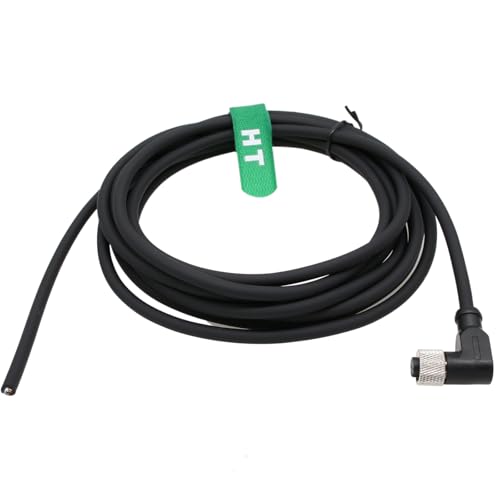 Câble femelle M12A 4 broches vers câble ouvert de 8m pour capteur