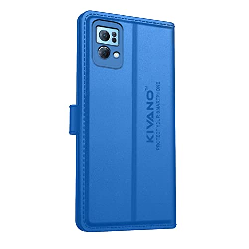 Image of KIVANO Compatible with Oppo Reno 7 Pro 5G Flip Cover | Leather Finish | Inside Pockets & Inbuilt Stand | Shockproof Wallet Style Magnetic Closure Back Cover Case