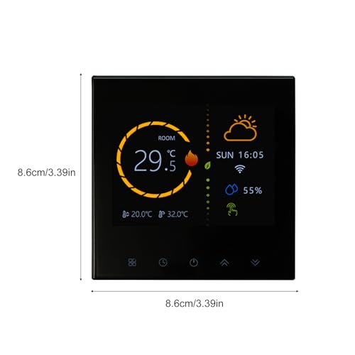 Thermostat intelligent sans fil programmable pour chauffage au sol à eau - 7