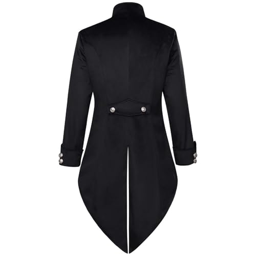 Abrigo para hombre estilo gótico retro victoriano medieval 5