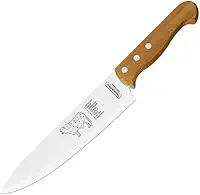 Faca para Carne Tramontina Churrasco com Lâminas em Aço Inox e Cabo de Madeira Natural 8'
