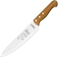Faca para Carne Tramontina Churrasco com Lâminas em Aço Inox e Cabo de Madeira Natural 8"