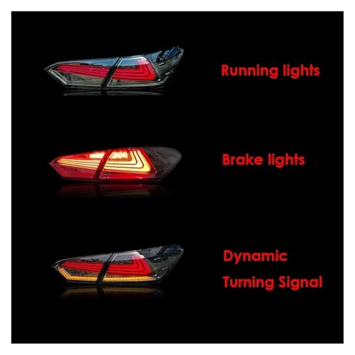 Luces traseras coche Toyota Camry con intermitente dinámico LED transparente 5