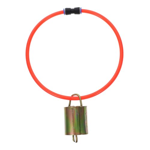 CIMAXIC Adjustable Sheep Collar with Bell Chain Safety Goat Accessory Reflective Quick Release Buckle