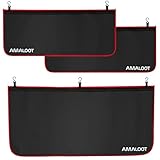AMALOOT 3Pcs Extra Thick 3-Layer Magnetic Fender Covers for Mechanics – Heavy Duty Car Fender Protector with 26 Strong Magnets for Cars, SUVs & Trucks, Automotive Mat to Cover Fenders – Size M