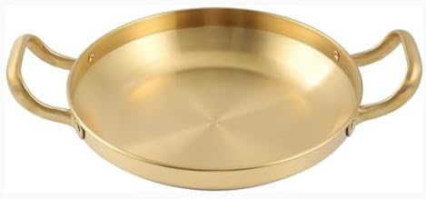 Stainless Steel Paella Pan & Seafood Rice Pot, 30CM Cookware for Home & Restaurant, Durable Let Pan for Family Cooking, Versatile Non-Stick Saucepan, Easy Clean.