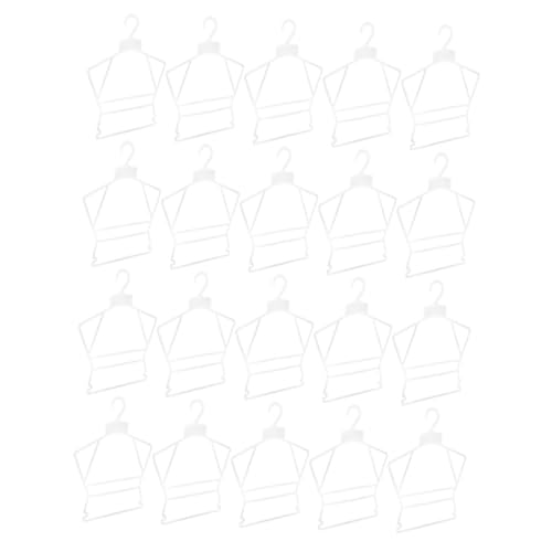 Unomor 20 Pack Baby Hangers Child Hangers Plastic Boys and Girls Clothing Rack Infant Clothes