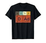 Bourbon Whiskey Drinker Vintage Periodic Table Scotch Dad T-Shirt