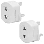 2 Pack Shaver Plug Adaptor UK, Toothbrush Adapter Plug UK, Electric Toothbrush Adapter Plug UK, Bathroom Shaver Adapter Plug UK for Toothbrush Charger