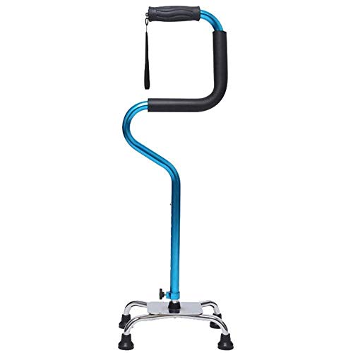 Regulowana aluminiowa laska do chodzenia dla seniorów - lekka, stabilna podpórka podczas podróży na świeżym powietrzu - zwiększa równowagę, mobilność i niezależność