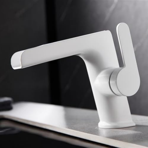 Mitigeur d'évier robinet cascade à 1 trou avec commande monocommande fluide