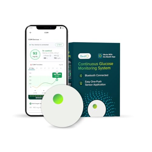 BeatO CGM Glucose Monitor for diabetes | Bluetooth Connected CGM ...