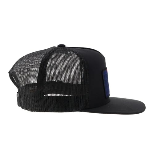 Image of HOOEY Officially Licensed Pabst Blue Ribbon One Size Fits All Adjustable Snapback Hat for Men and Women Mesh Back Trucker Hat