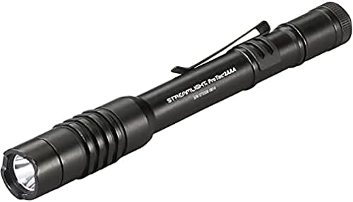 Streamlight 88039 ProTac 2AAA 130-Lumen EDC Professional Flashlight with Alkaline Batteries, Black, Clear Retail Packaging