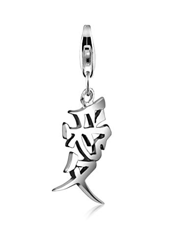 Nenalina Breloque en argent 925 avec signe d'amour chinois tendance, Argent sterling