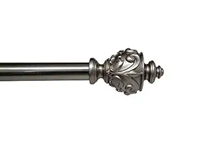 US Window And Floor DSF0236072ANI 36-72 FF-R0457 Drapery Rod Set, Nickel