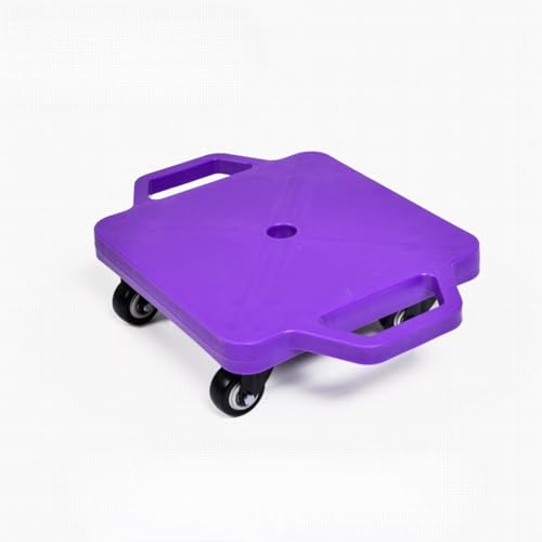 Wenroxハンドル付きジムプラスチックスクーターボード 4輪スクーター プラスチックスクーターボード 回転キャスター付き キッズスクーターボード 屋内および屋外の子供のスポーツ 家庭用屋外ジムスポーツ用感覚バランストレーニングデバイス 幼稚園早期学習感覚