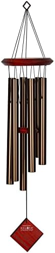 Woodstock Wind Chimes of Pluto Wind Chimes for Outside, 27" Bronze Small Light Sound Wind Chime Decor for Outdoor Garden, Patio, Porch, Encore Collection