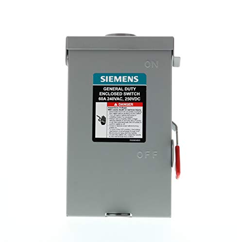 Siemens Gnf322Ra 3P 60A 240V General Duty Safety Switch Outdoor, Non-Fusible,Ansi 61 Grey #TOP2