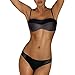 Maillot de bain pour la plage - Couleur : bikini - Deux femmes flottantes - Solide - Maillot de bain pour femme - Grande taille, gris, S